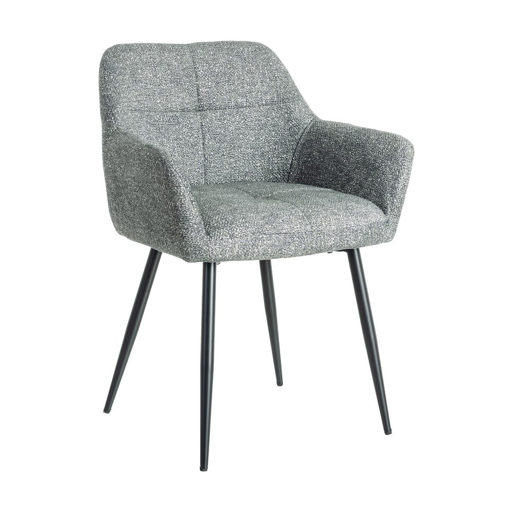 Haven Marbled Green Fabric Metal Chair