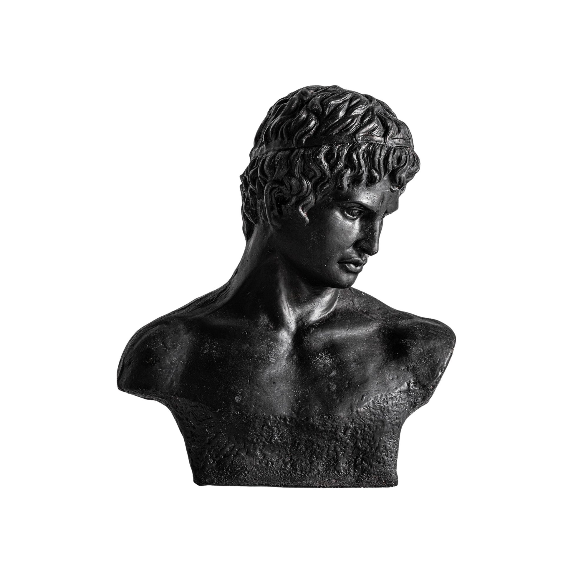 Helios Bust - Matte Black Finish with Classical Lines - LUXONAS