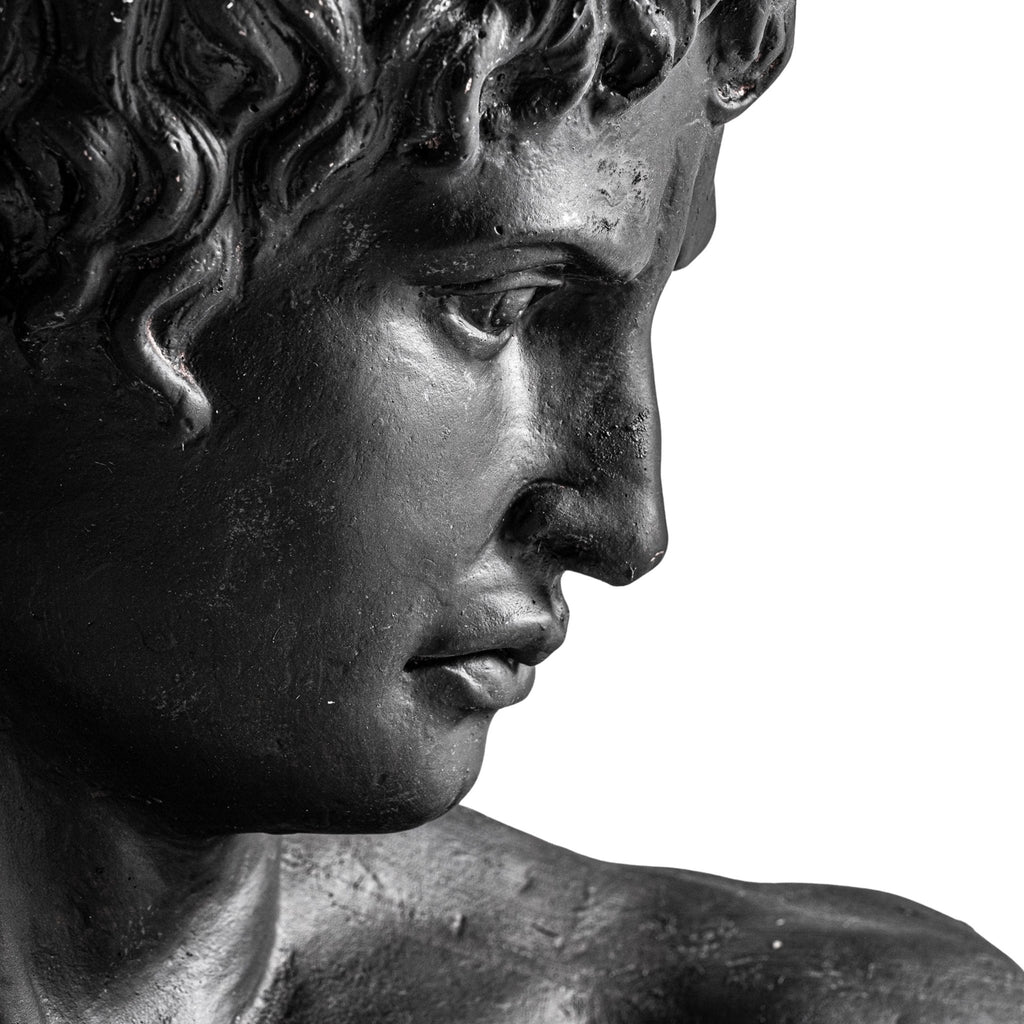 Helios Bust - Matte Black Finish with Classical Lines - LUXONAS