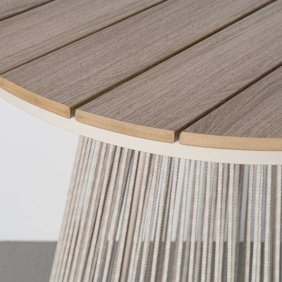 High Outdoor Table with Polywood & PE Rattan