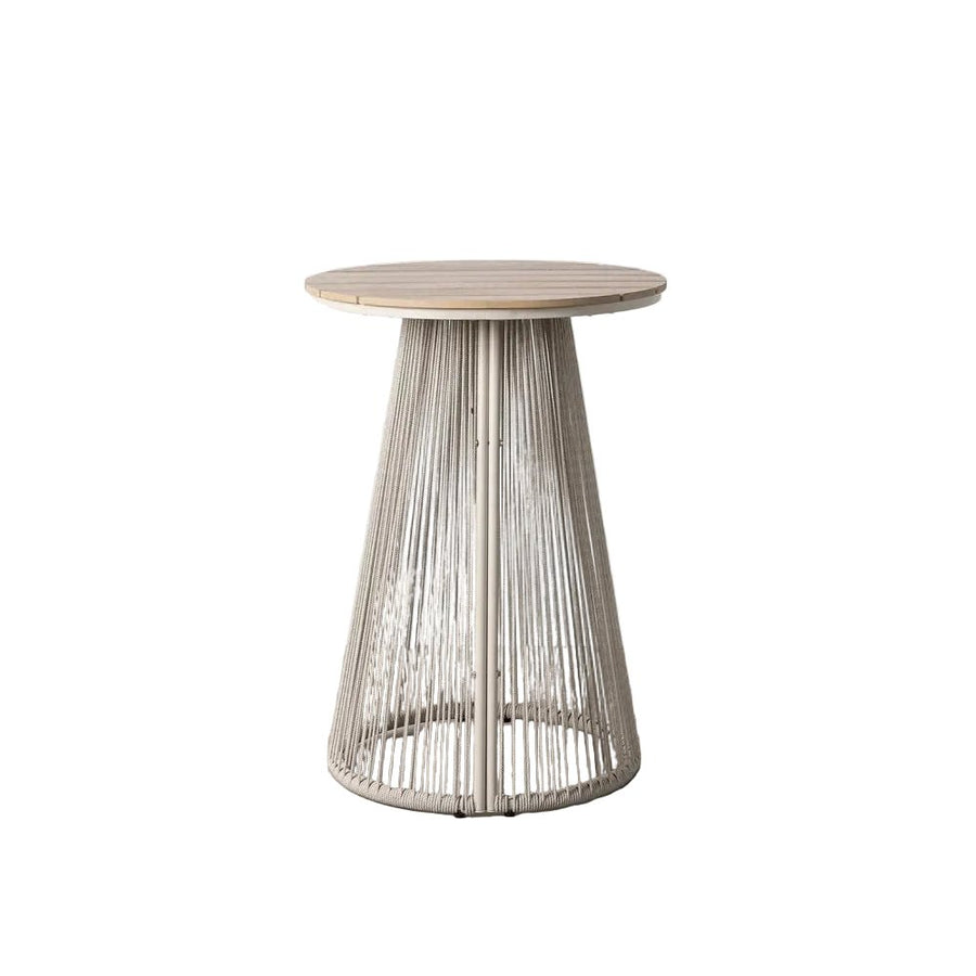 High Outdoor Table with Polywood & PE Rattan