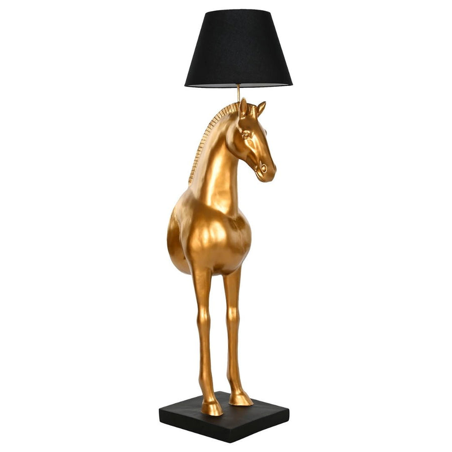 Horse Body Gold Floor Lamp