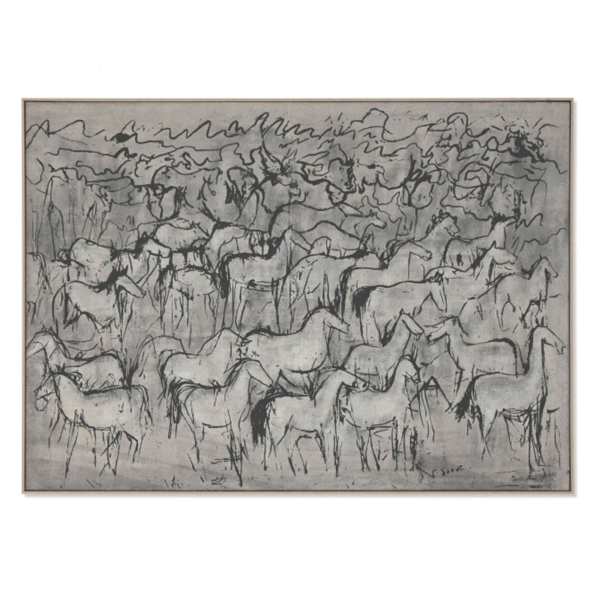 Horse Hand Painted Picture - LUXONAS