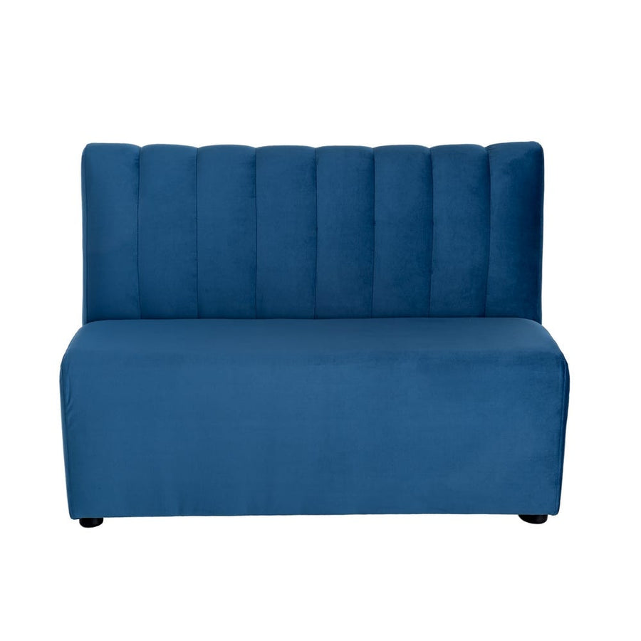Hospitality Ribbed Blue Bench 120cm