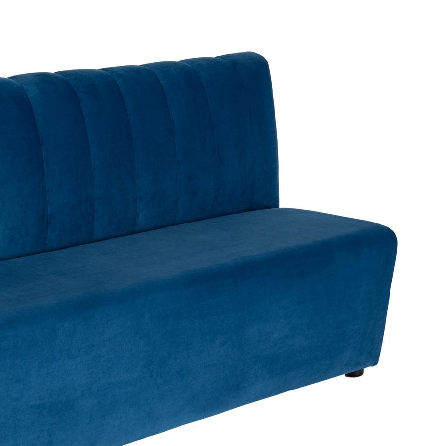 Hospitality Ribbed Blue Bench 180cm