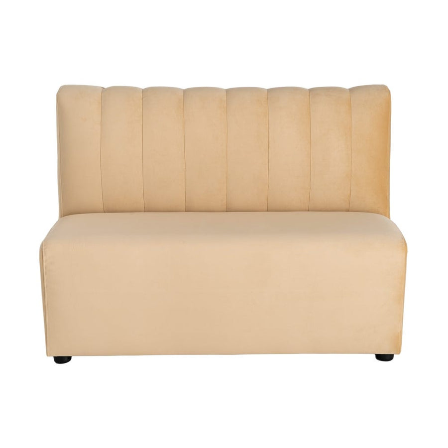 Hospitality Ribbed Beige Bench 180cm