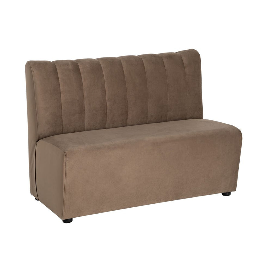 Hospitality Ribbed Taupe Bench 120cm