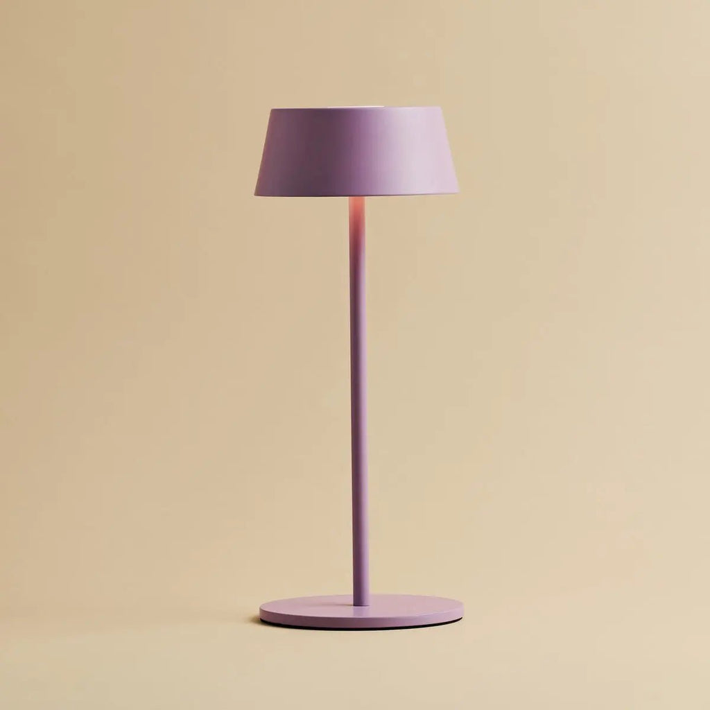 Hugo Violet Lila Rechargeable Table Lamp | Stylish, Dimmable Lamp & Cordless - LUXONAS HOME