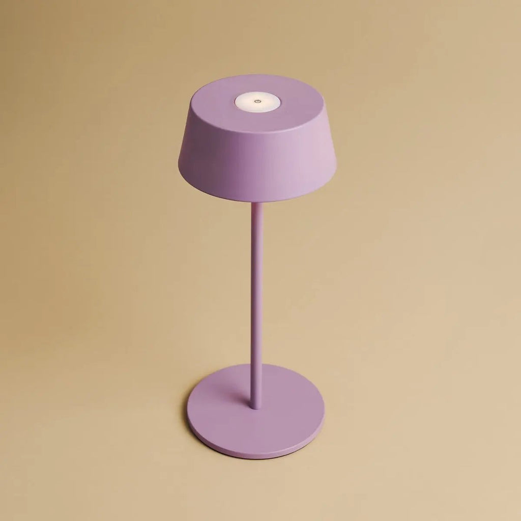 Hugo Violet Lila Rechargeable Table Lamp | Stylish, Dimmable Lamp & Cordless - LUXONAS HOME