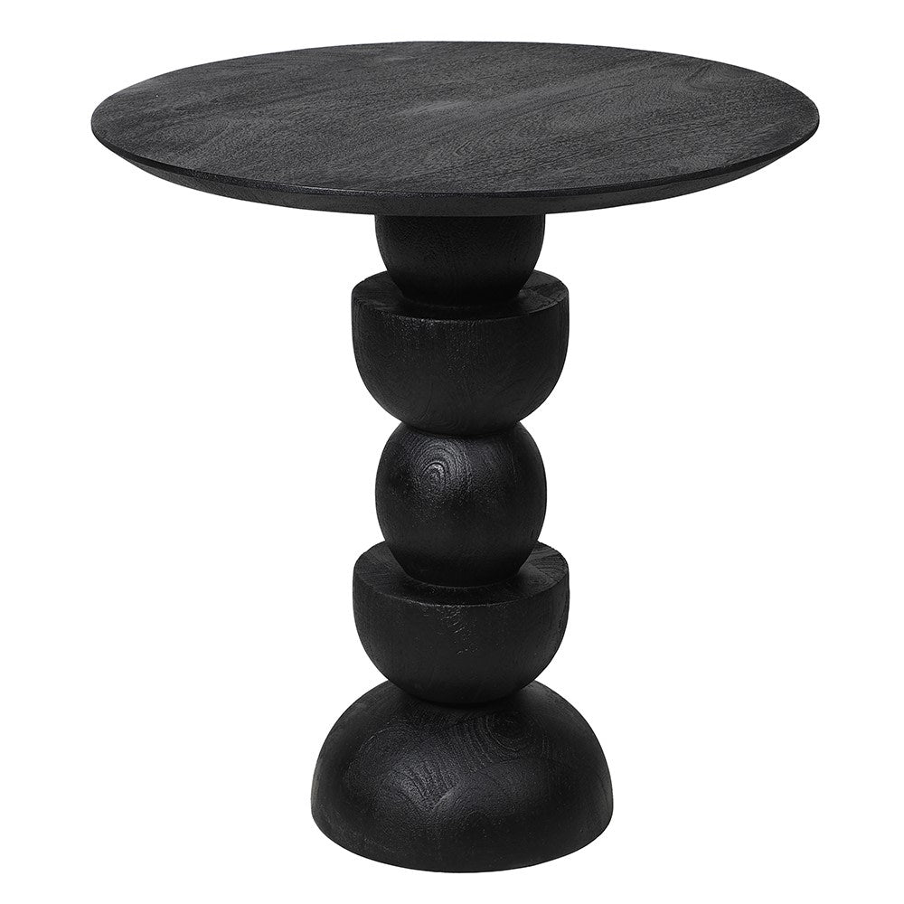 Ixobil Side Table – Elegant Mango Wood Design - LUXONAS