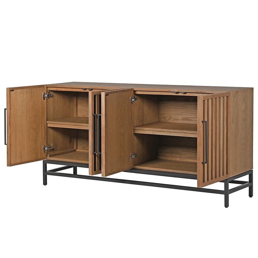 Javanese Slatted Oak Sideboard