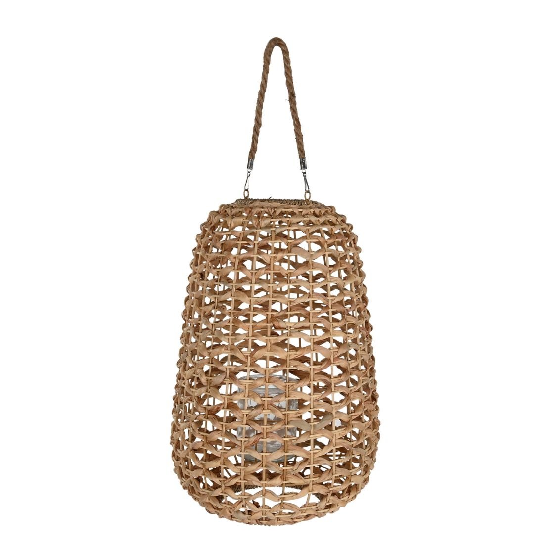 Jute Large Lantern w/Handle - LUXONAS