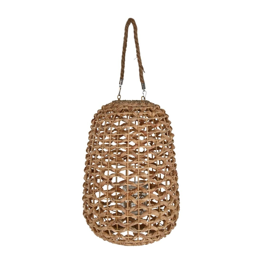 Jute Small Lantern w/Handle - LUXONAS