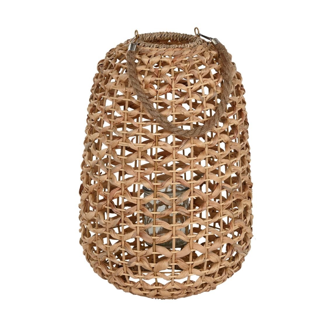 Handmade Jute Small Lantern with Handle