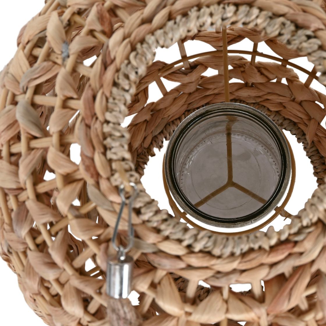Jute Small Lantern w/Handle - LUXONAS