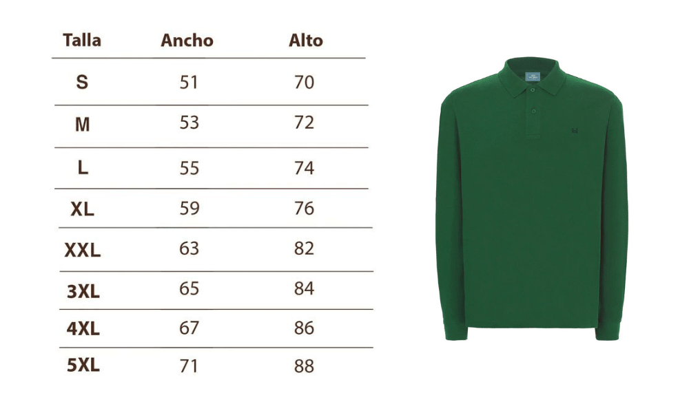 Khaki Green Long Sleeve Polo - LUXONAS HOME