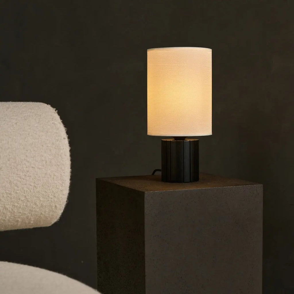 Kiko Black Table Lamp | Cozy Desk Lamp with E27 Fitting - LUXONAS HOME