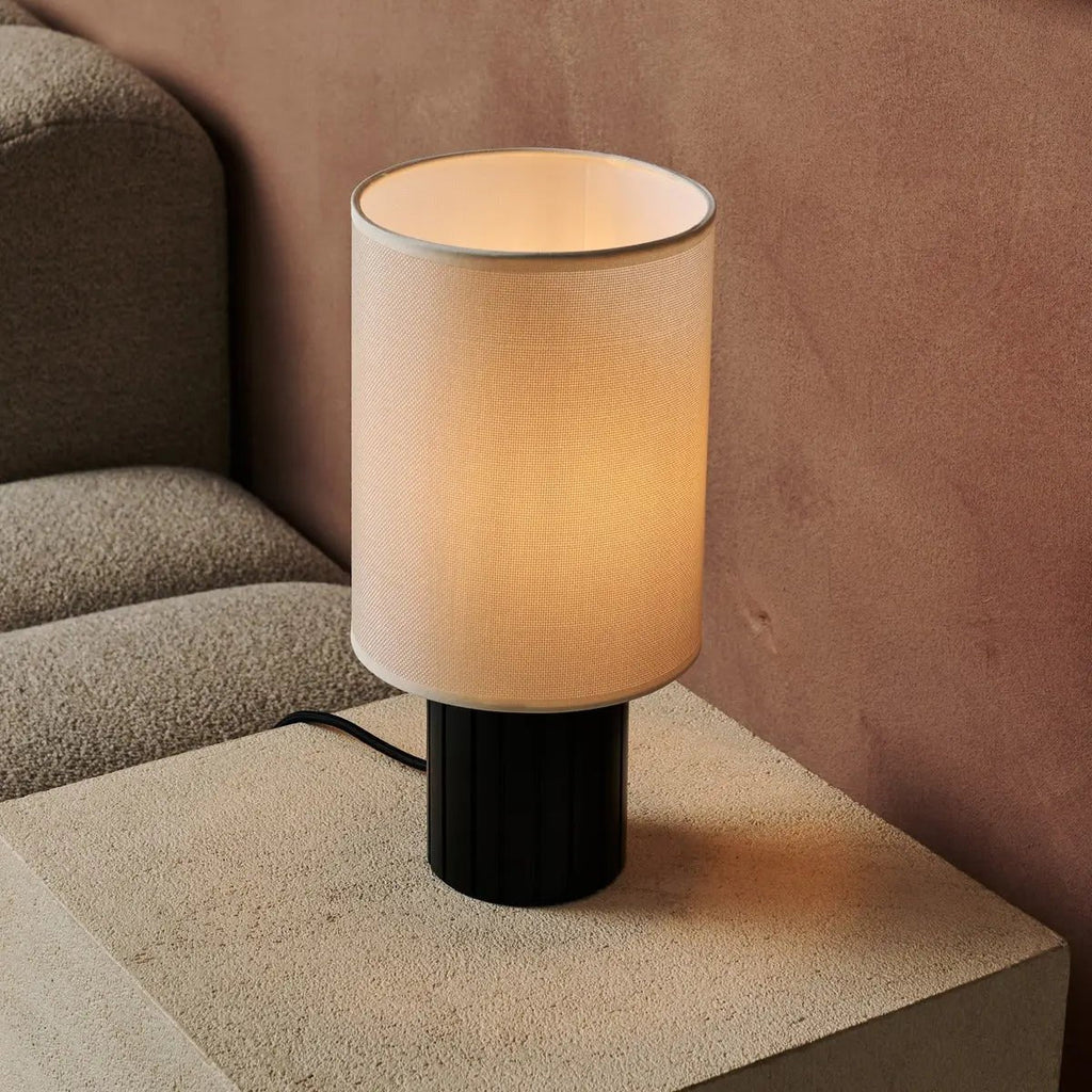 Kiko Black Table Lamp | Cozy Desk Lamp with E27 Fitting - LUXONAS HOME
