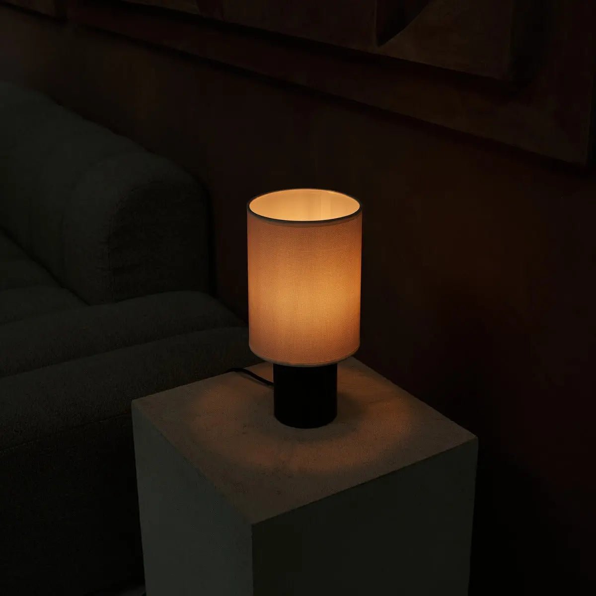 Kiko Black Table Lamp | Cozy Desk Lamp with E27 Fitting - LUXONAS HOME