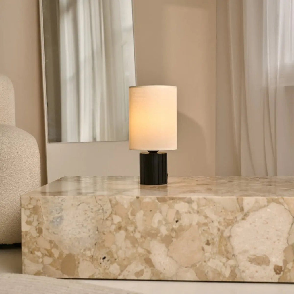 Kiko Black Table Lamp | Cozy Desk Lamp with E27 Fitting - LUXONAS HOME