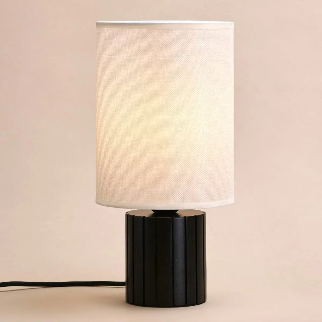 Kiko Black Table Lamp | Cozy Desk Lamp with E27 Fitting - LUXONAS HOME