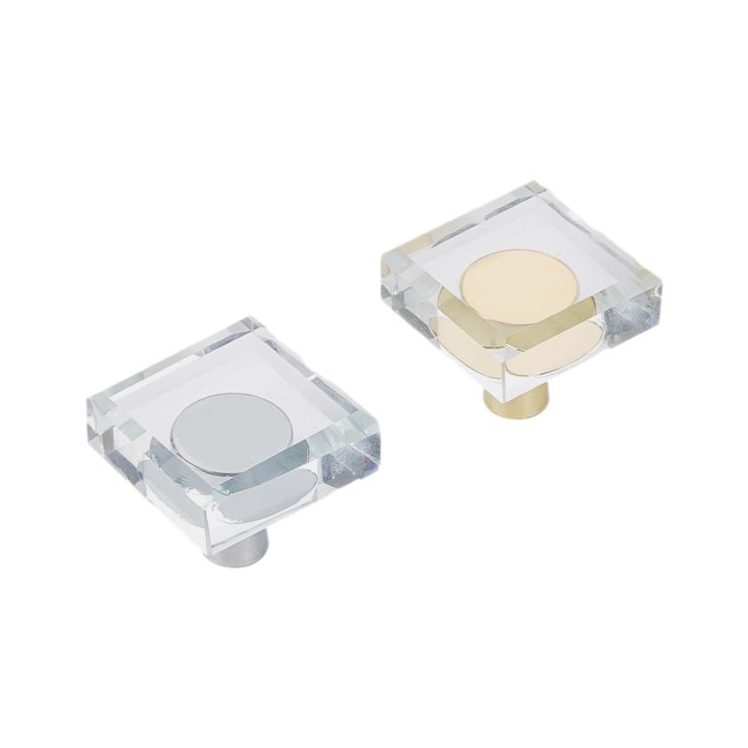 Knob C03514 Square Silver