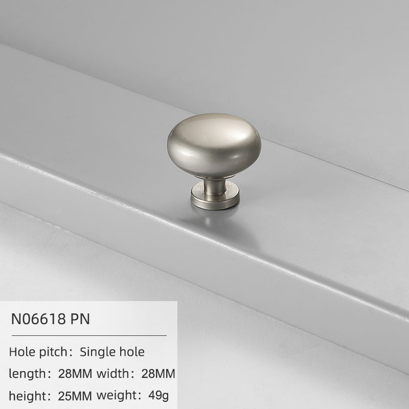 Knob N06618 Pearl Nickel