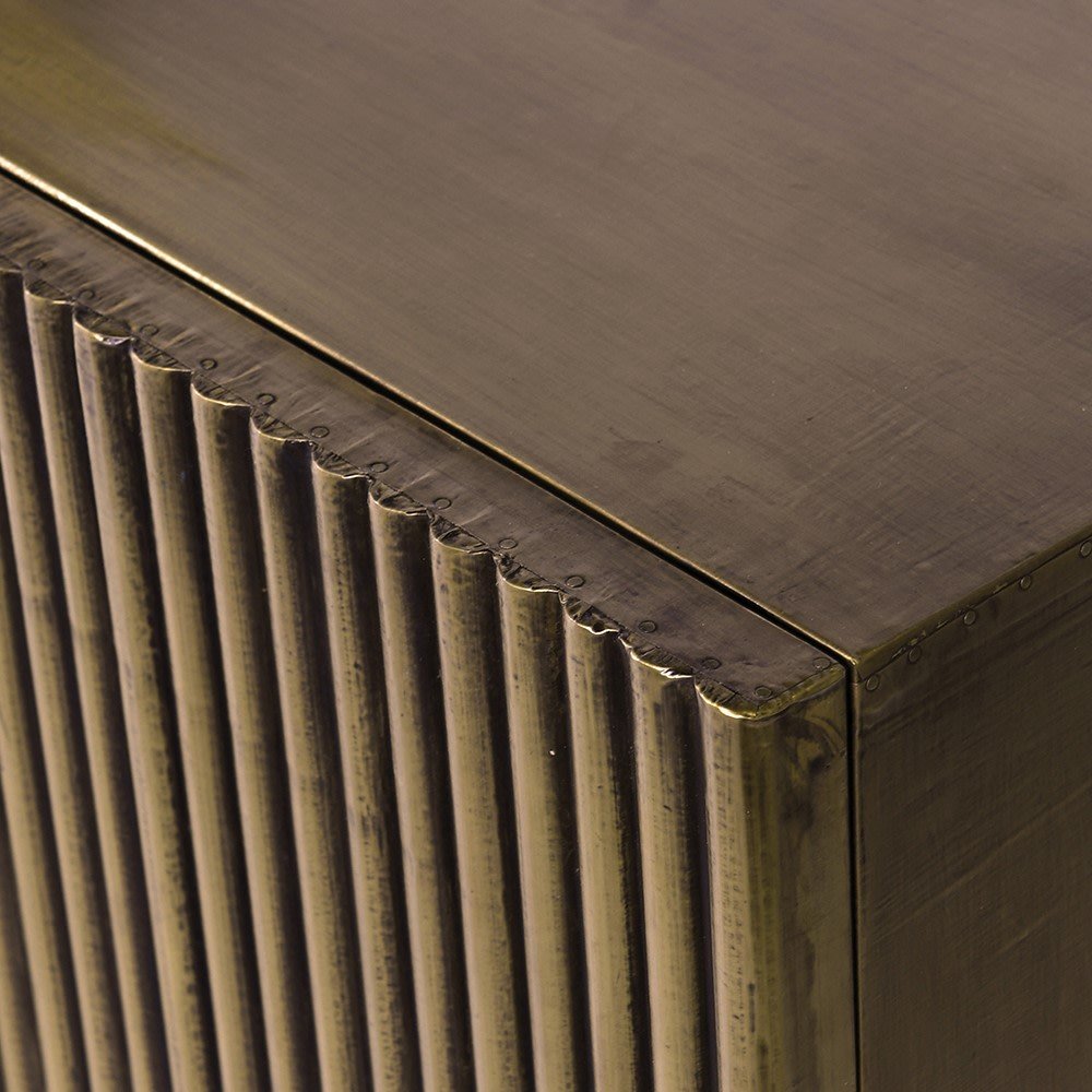 Krissa Brass 4 Door Sideboard - LUXONAS