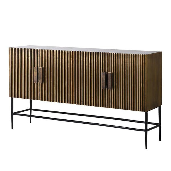 Krissa Brass 4 Door Sideboard