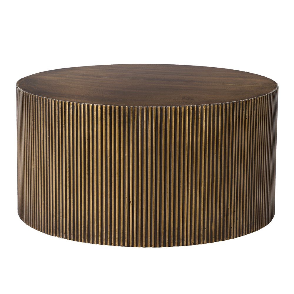 Krissa Brass Coffee Table - LUXONAS