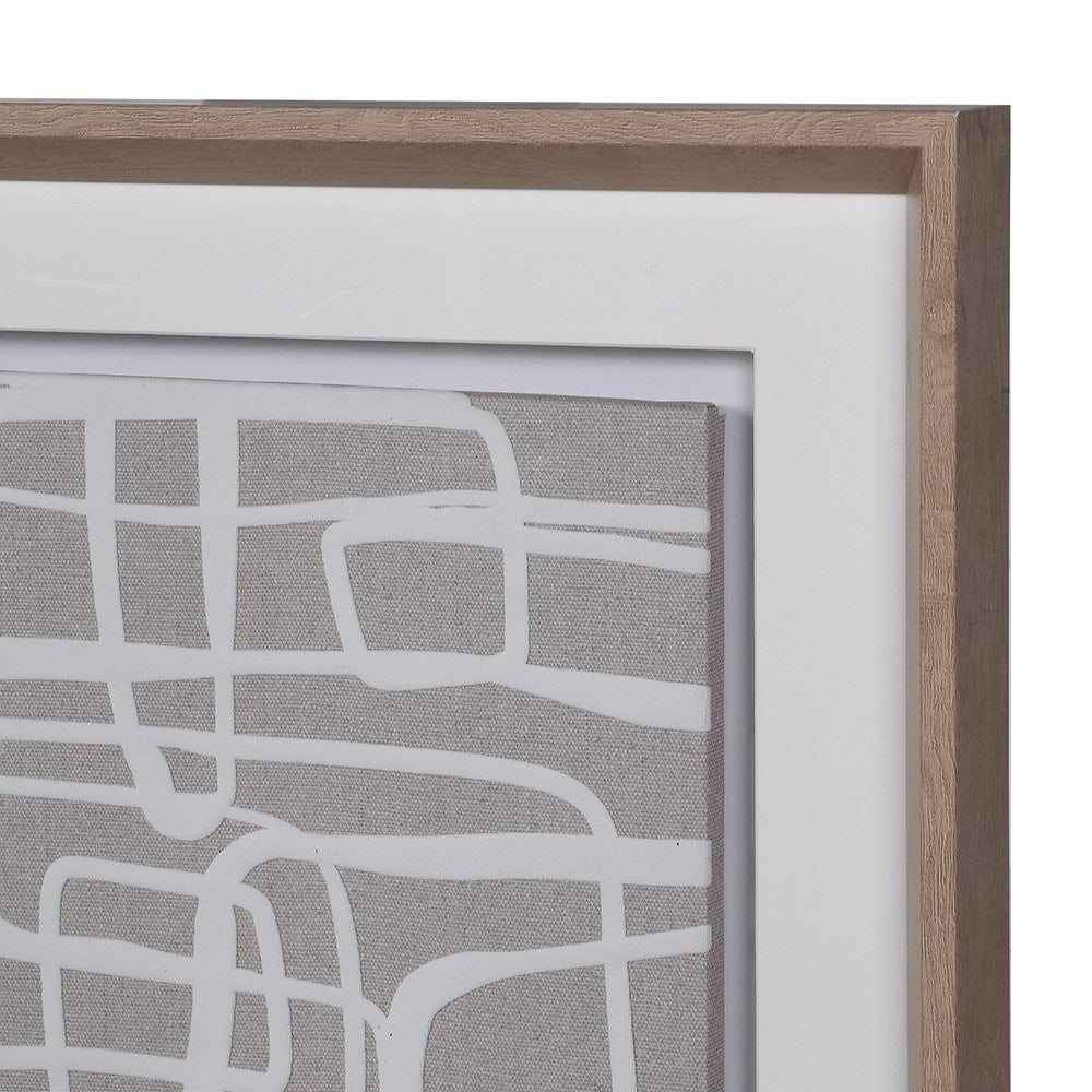 Labyrinth Wall Art - Unique Canvas and Wood Decor - LUXONAS