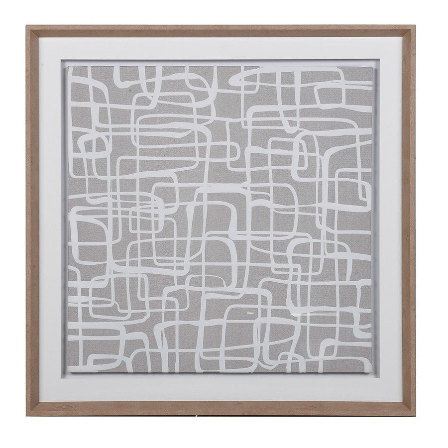 Labyrinth Wall Art - Unique Canvas and Wood Decor