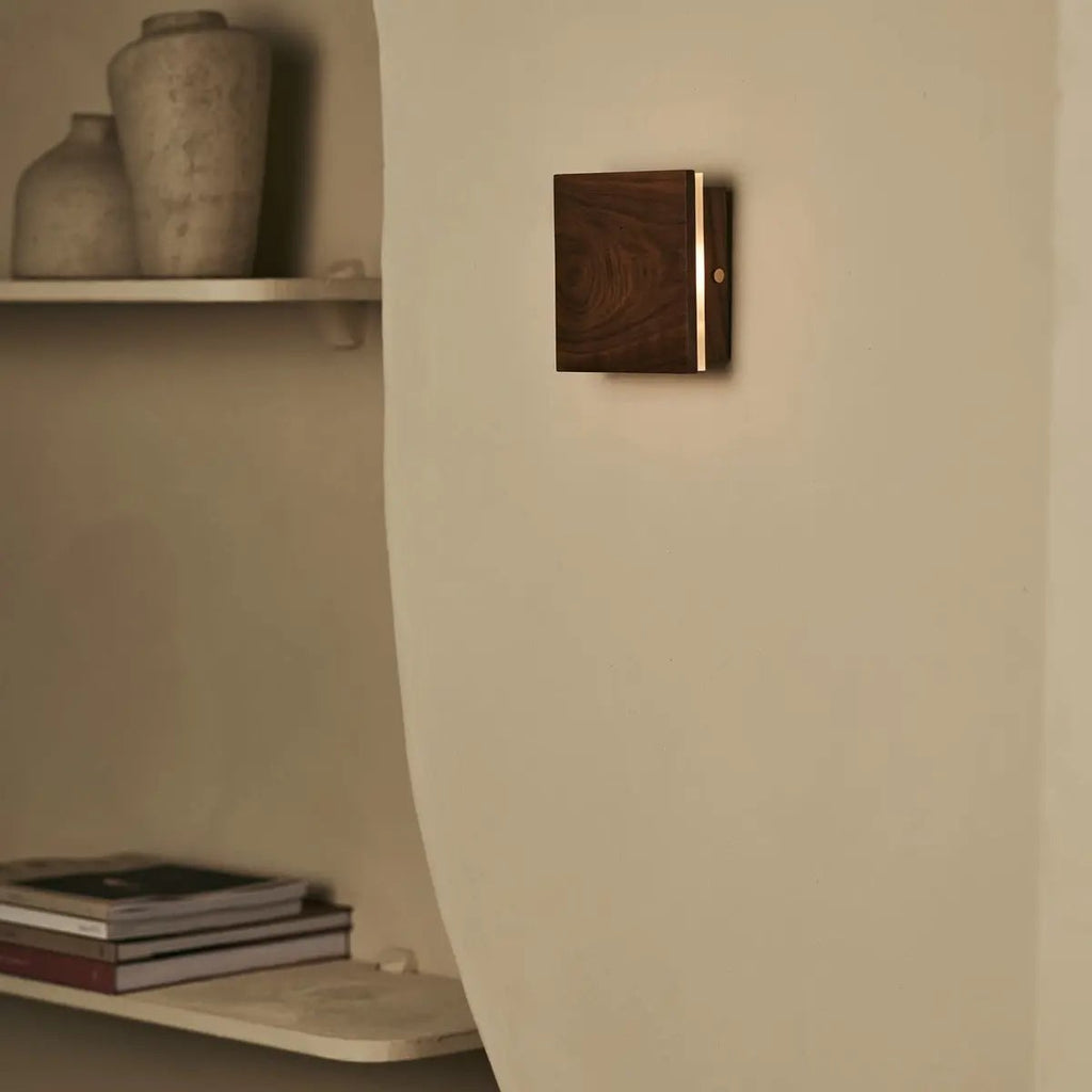 Lane Walnut Cordless Wall Light | Rechargeable & Dimmable Design - LUXONAS HOME