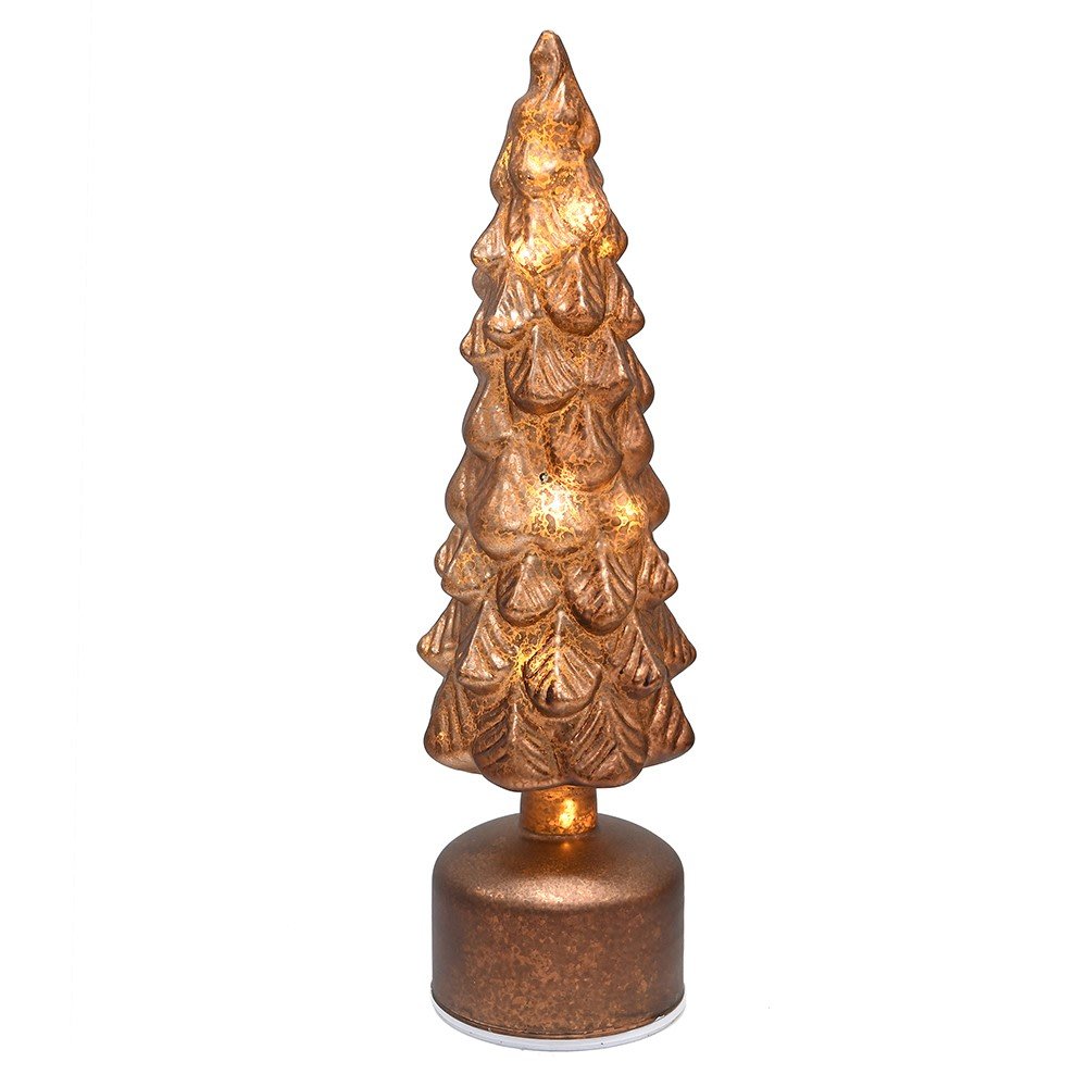 Large Bronze Rotating Lit Tree - LUXONAS