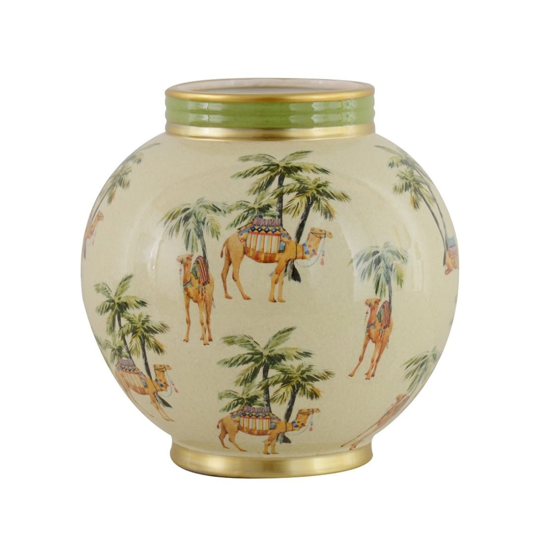 Large Camel Ceramic Vase