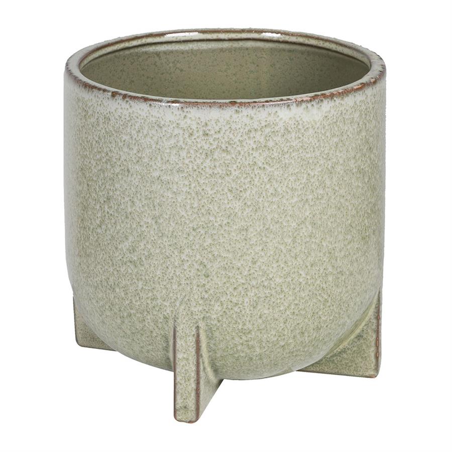 Large Ceramic Green Planter