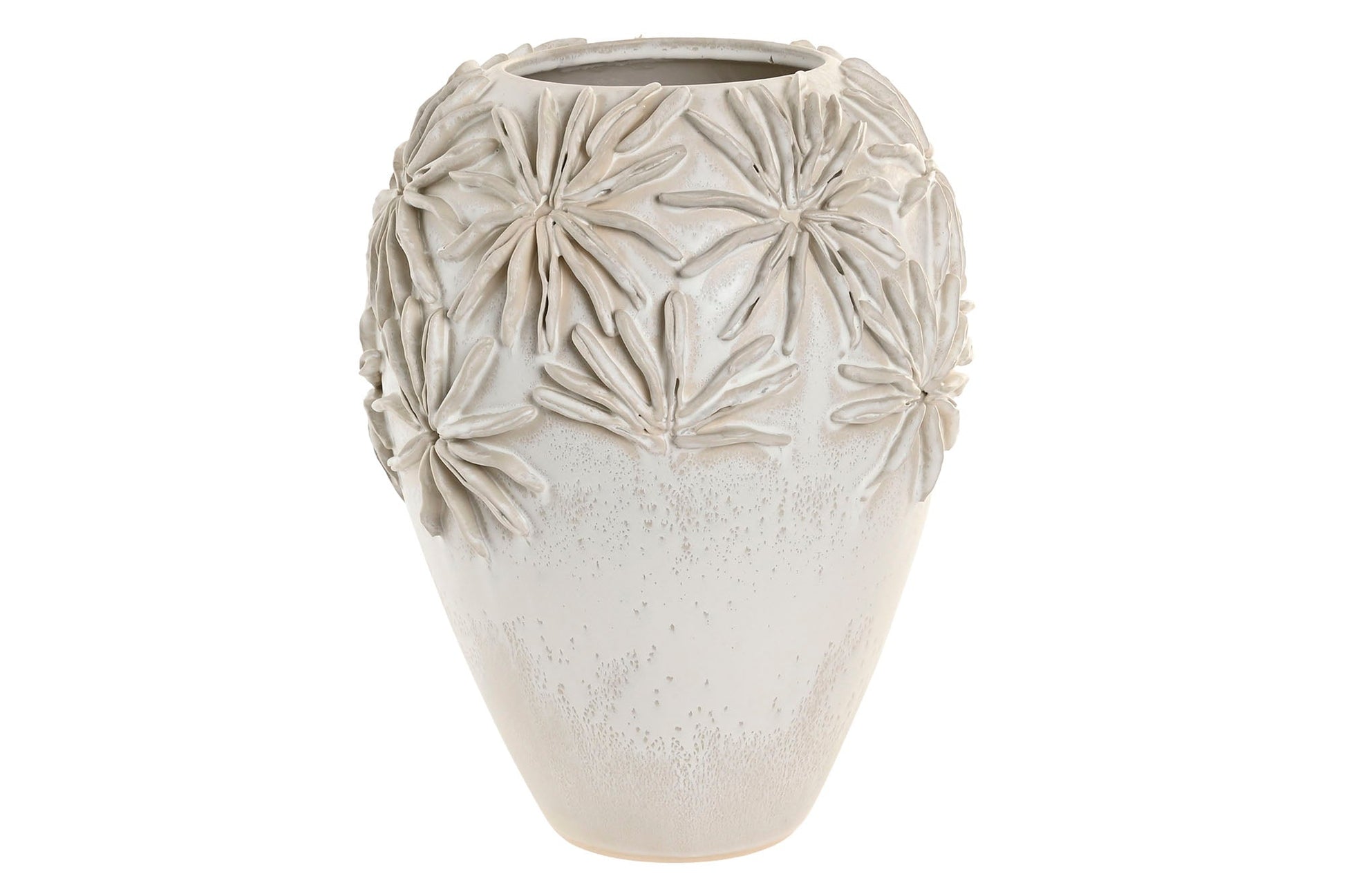 Large Ceramic Vase 'Craft' - Elegant White Decor - LUXONAS