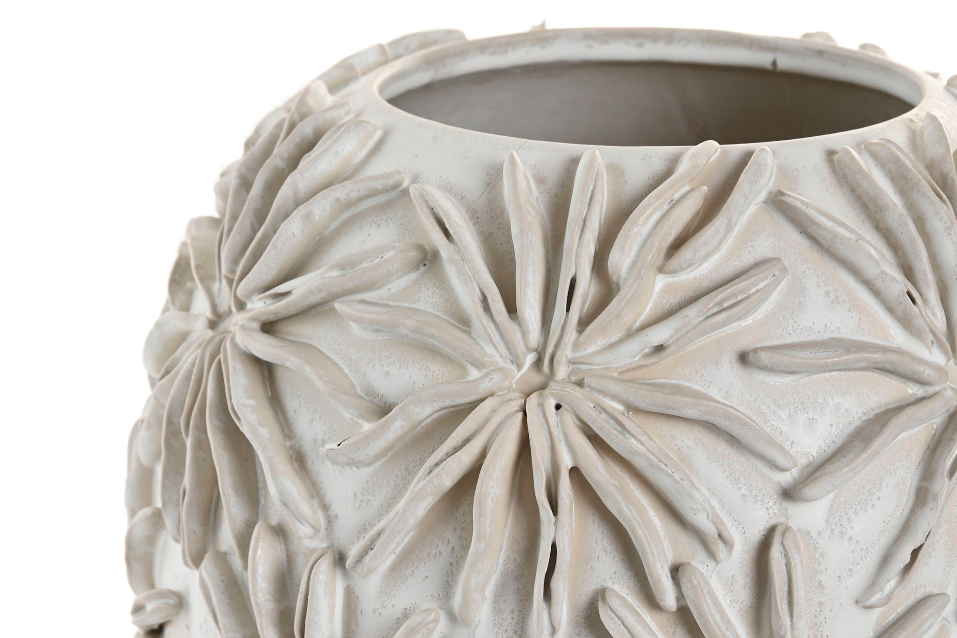 Large Ceramic Vase 'Craft' - Elegant White Decor - LUXONAS