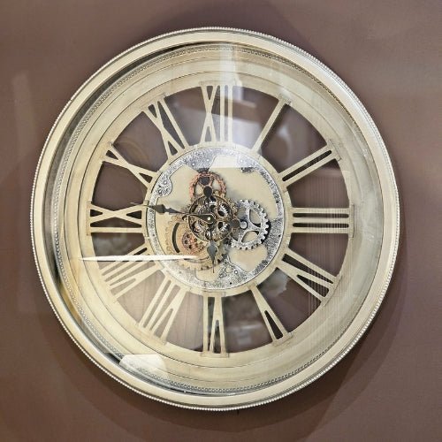 Large Cog Wall Clock - Vintage Industrial Design - LUXONAS HOME