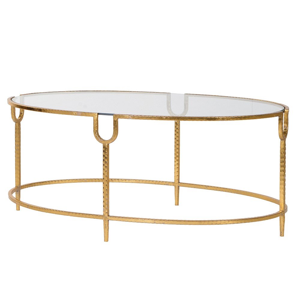 Large Dimple Glass Coffee Table