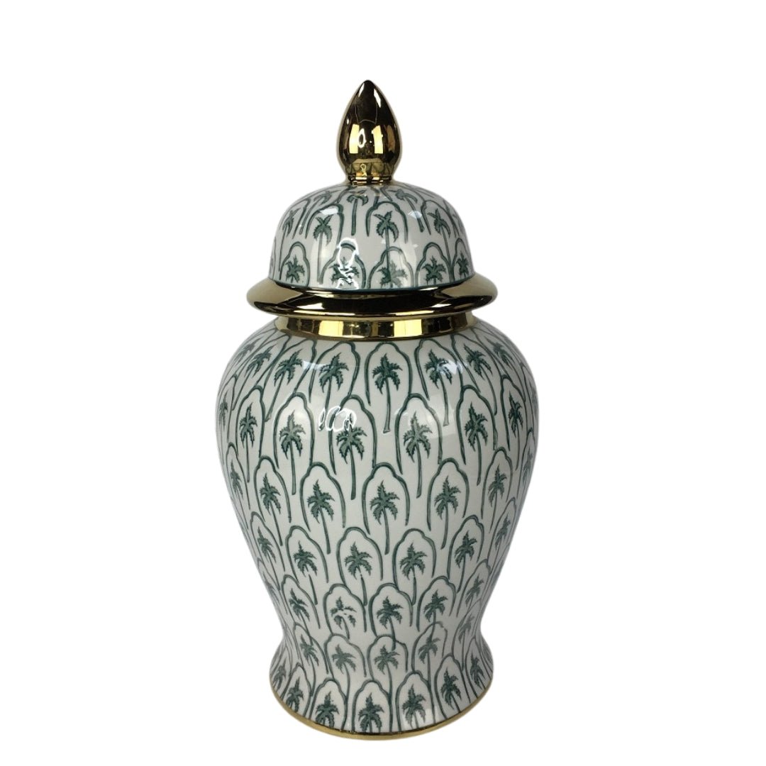 Large Ginger Jar 'Palmeras' - LUXONAS