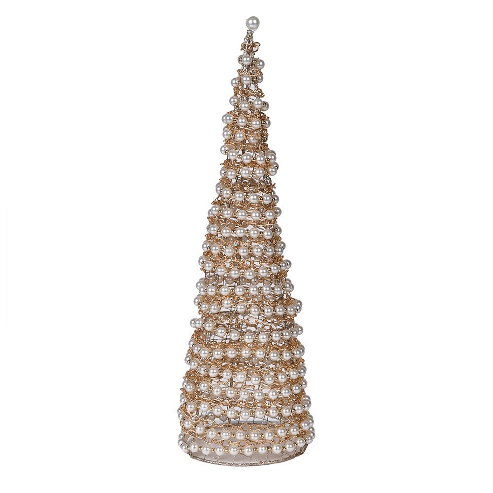 Large Gold Pearl Christmas Tree - LUXONAS