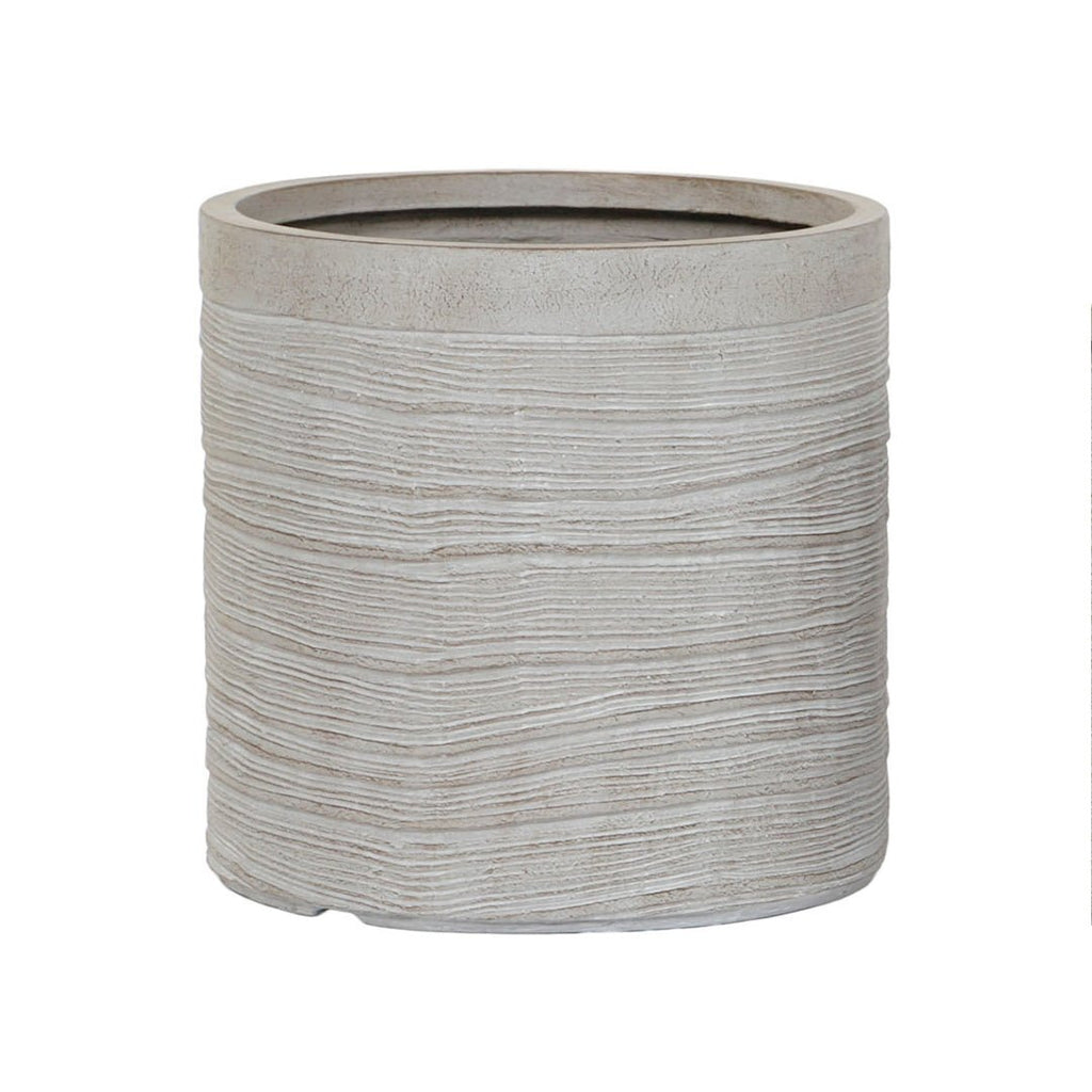 Large Grey Fibre Planter - LUXONAS
