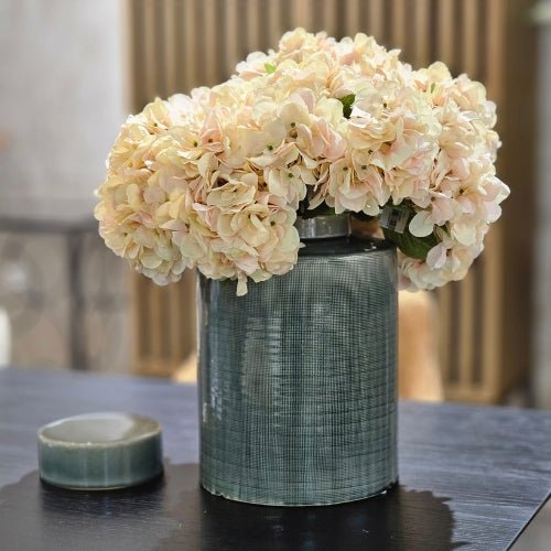 Large Khaki Ceramic Storage Jar with Lid