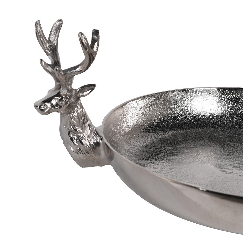 Large Nickel Reindeer Tray - LUXONAS