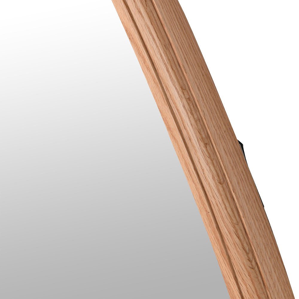 Large Oak Frame Teardrop Mirror - LUXONAS