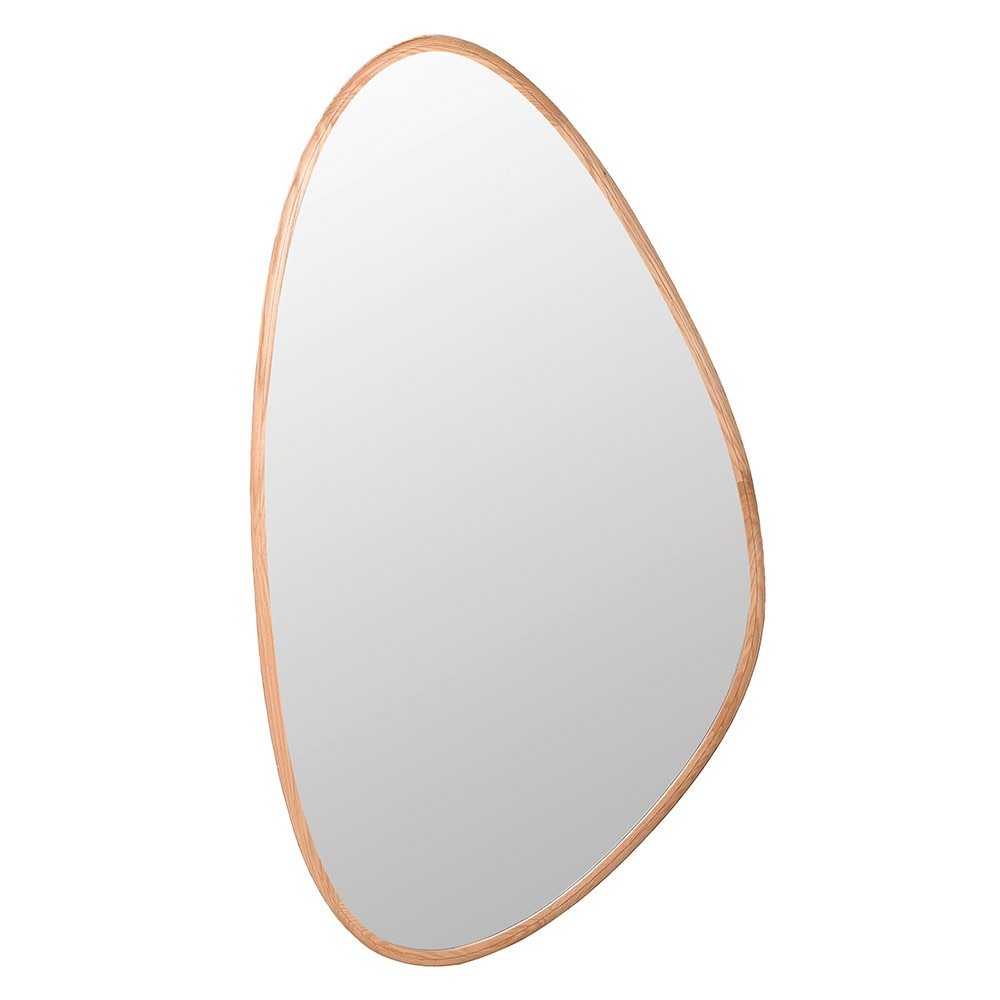 Large Oak Frame Teardrop Mirror - LUXONAS