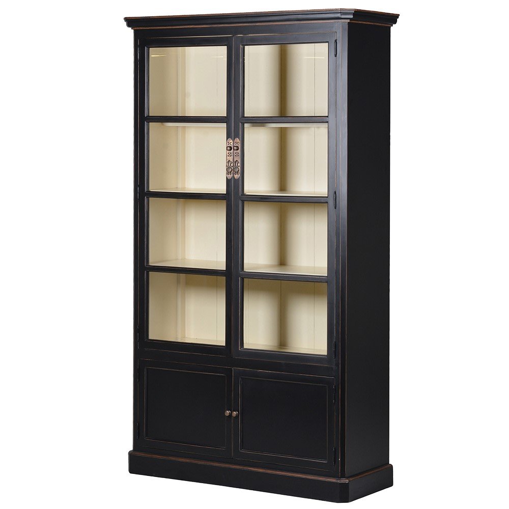 Large Oriental Glazed Bookcase - LUXONAS HOME