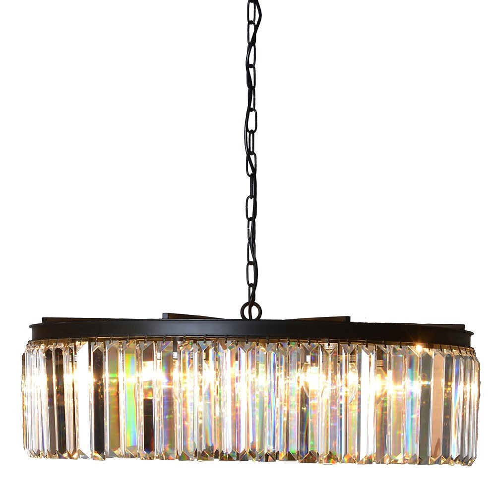 Large Round Crystal Chandelier