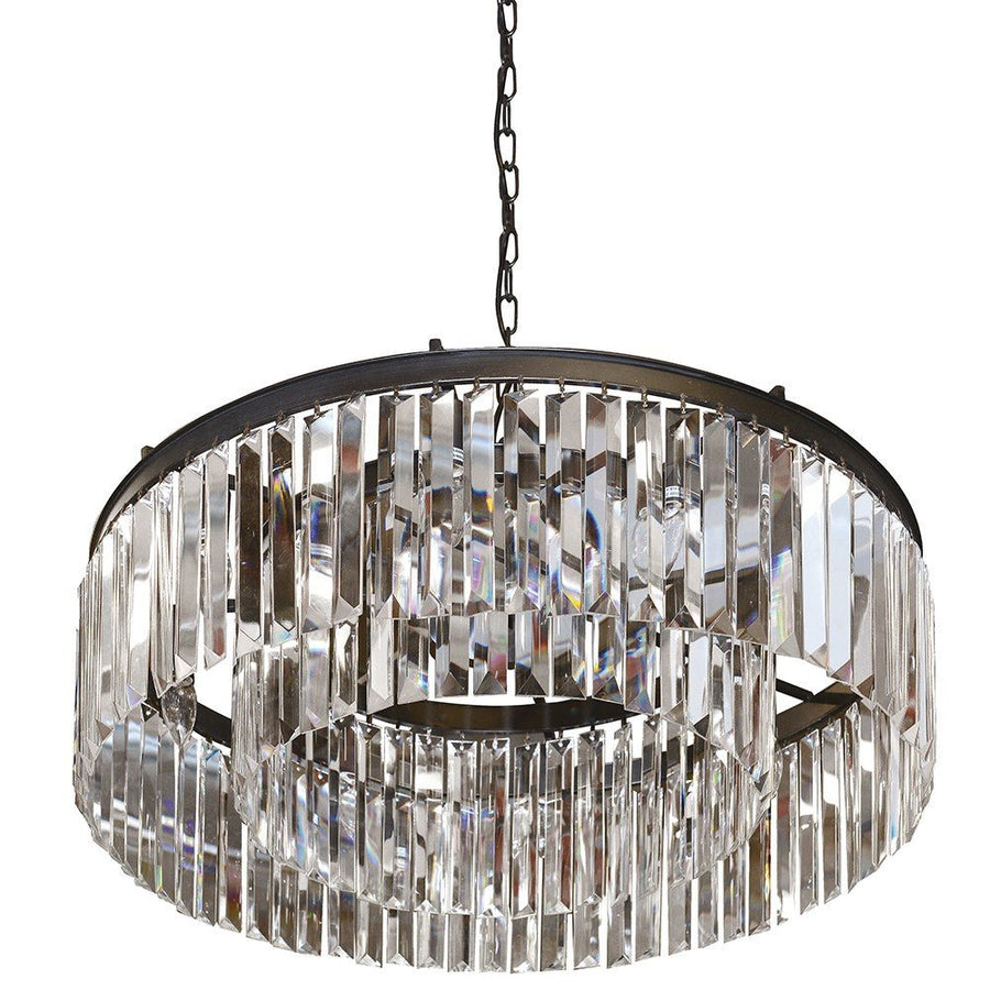 Large Round Crystal Chandelier